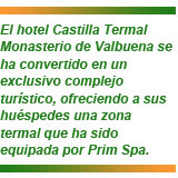 Prim Spa equipa el balneario del Grupo Castilla Termal